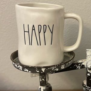 Rae Dunn mug HAPPY